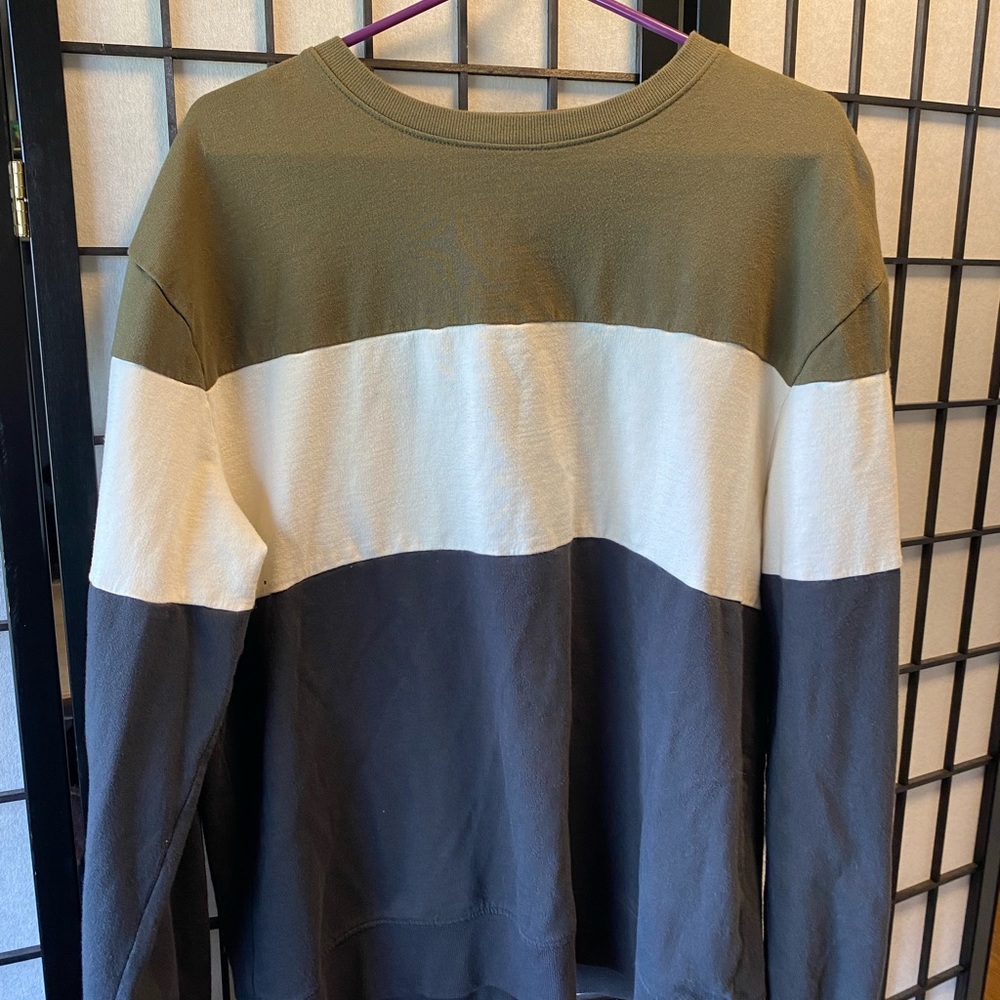 Original Use - Sweater L green/blue/white stripe